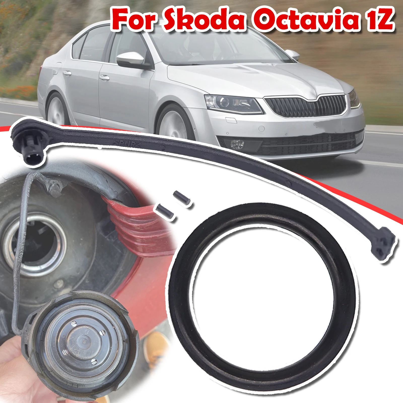 Caravelle Multivan Fuel Tank Cap For Skoda Octavia 1Z Washer Tether Ring Rope Band Repair 1J0201550A 1K0201557A 2004 2005 - 2013