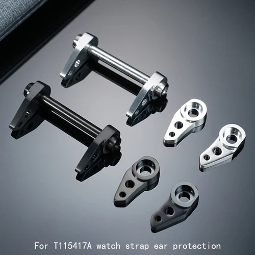 Imagen 1 del producto Varilla de conexión de oreja para Tissot Racing Series T 115417 Un reloj con protección para los oídos y correa T 115427 Un oído de protección de puente de acero inoxidable A