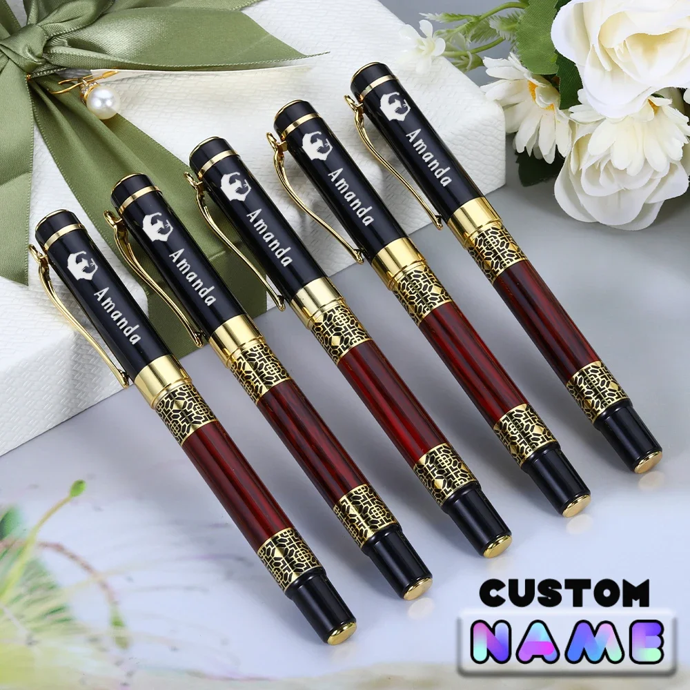 

Custom Personalized Engraving Pen Fountain Ink Luxury Premium Elegant School Supplies Stationary Teacher Gift Creative Writing