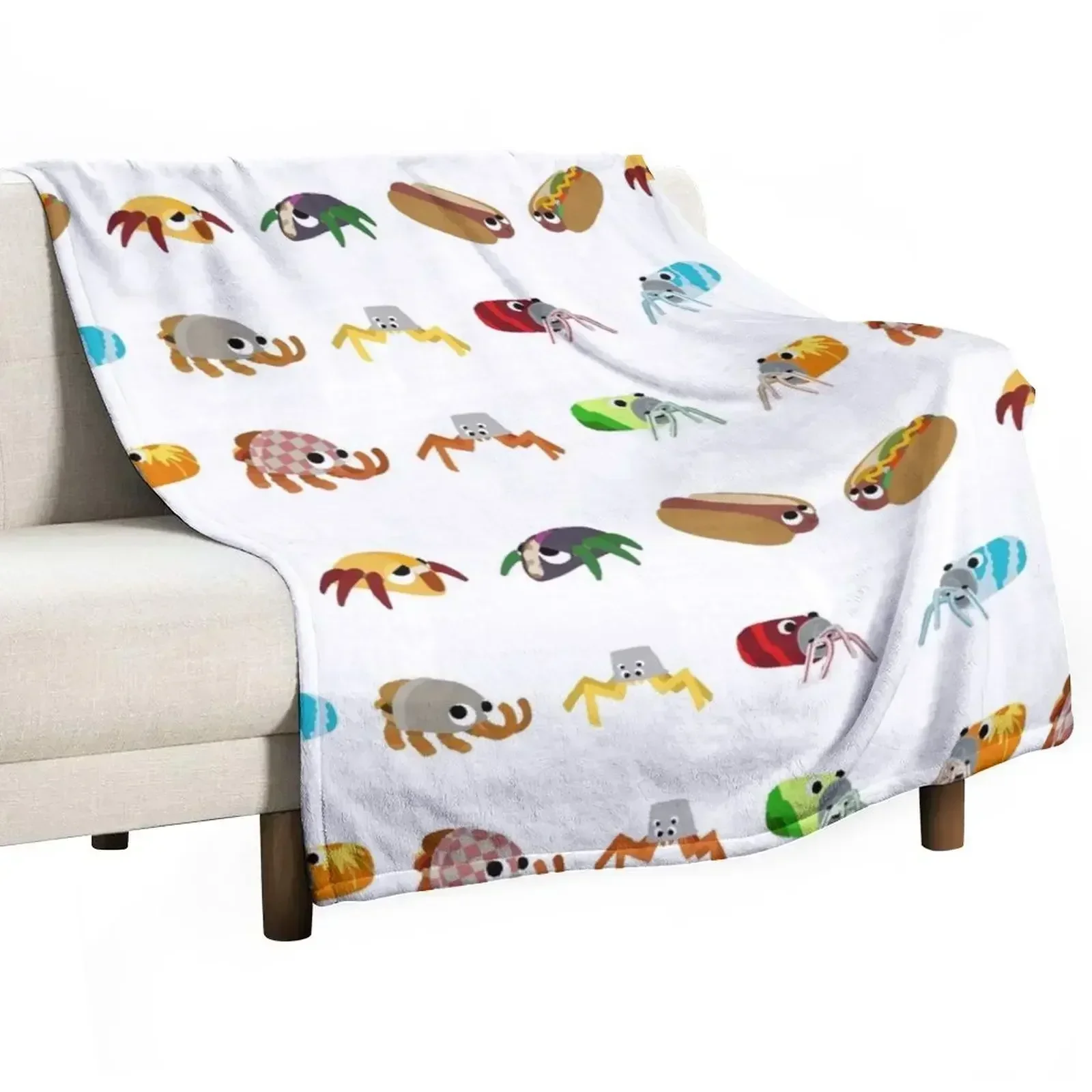 

Bugsnax - Fast Food Pack Throw Blanket Soft Sherpa Fleece Warm Blanket for Winter