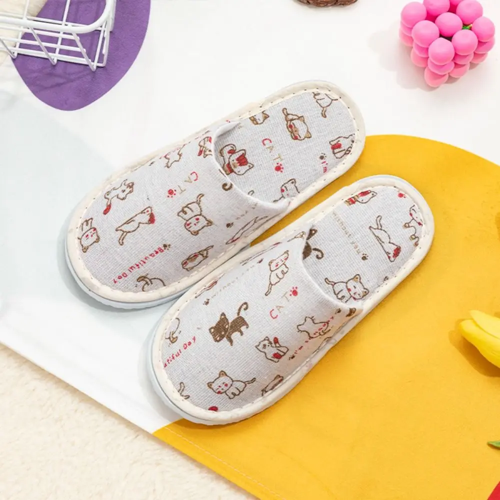 Casual Disposable Slippers Soft Cartoon Non-Slip Children's Slippers Thickening Comfortable Hotel Slippers Kindergarten