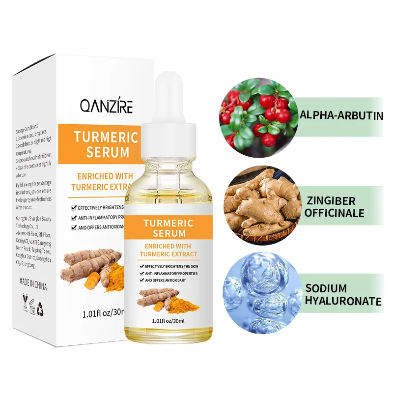 Turmeric Face Serum Effectively Brightens The Skin & Anti-inflammatory Properties and Offers Antioxidant, 30ml