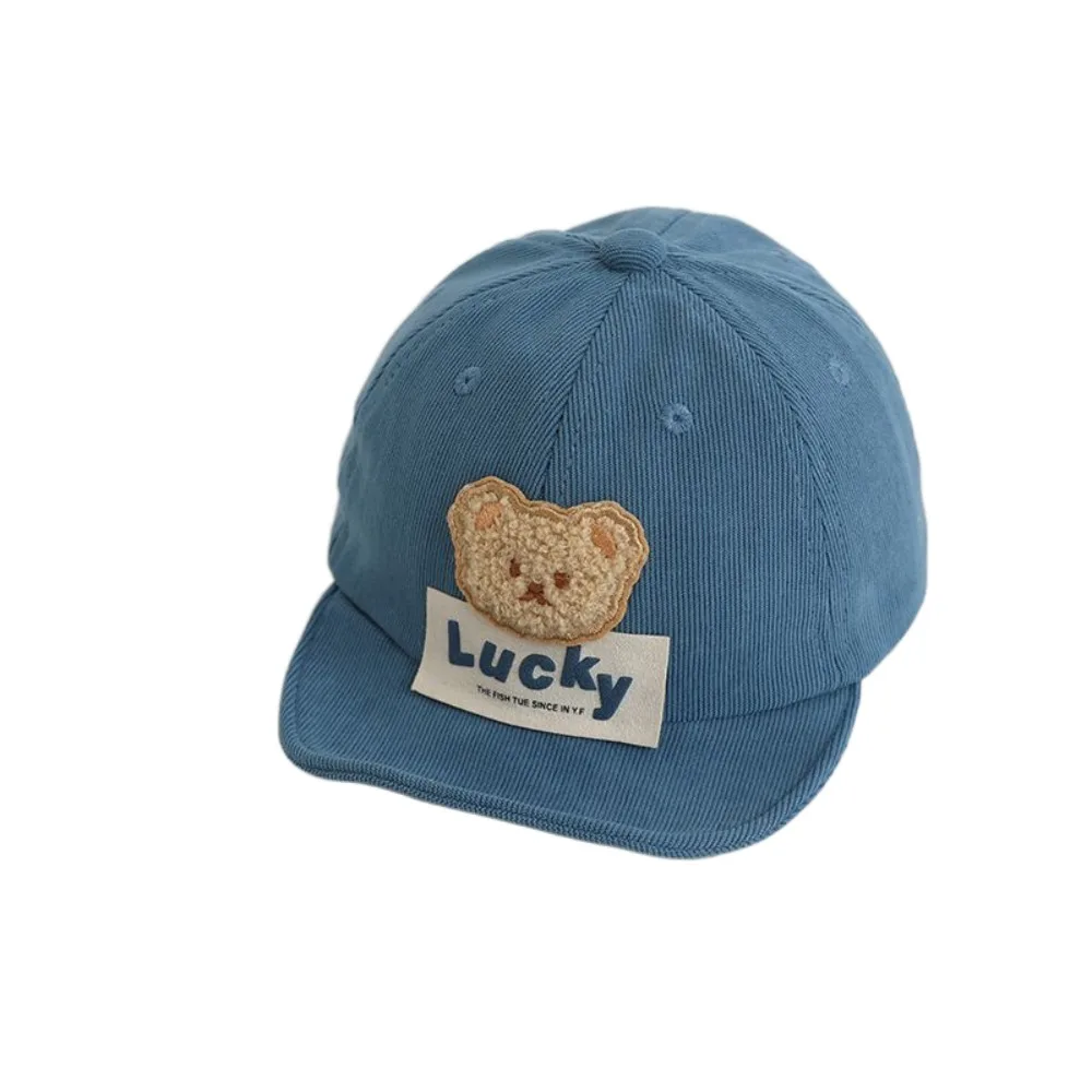 

Lovely Cartoon Baby Baseball Cap Solid Color Korean Style Bear Baby Hat Peaked Hat Bucket Hat Infant Sun Hat Kids