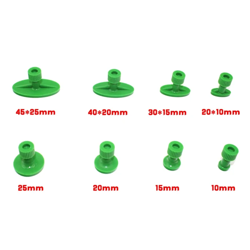 ABKP-สําหรับ Auto Paint-Less Dent Repair เครื่องมือ 24PCS สีเขียวแท็บกาว Dent PULLER เครื่องมือกําจัดสําหรับรถซ่อม