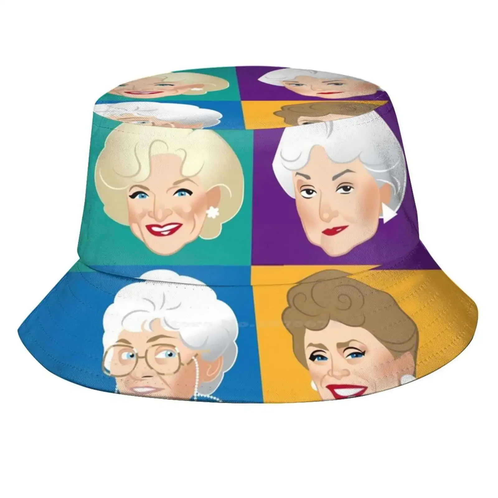 Pals & Confidants Causal Cap Buckets Hat Golden Girls Blanche Devereaux Dorothy Zbornak Rose Nylund Sophia Petrillo Bea Arthur