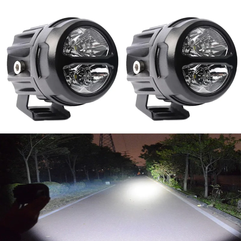 

2pcs Motorcycle spotlight led work light Driving Lamp additionl light for Niva Lada Motorcycle SUA Car Tractor Trucks 12V 24V