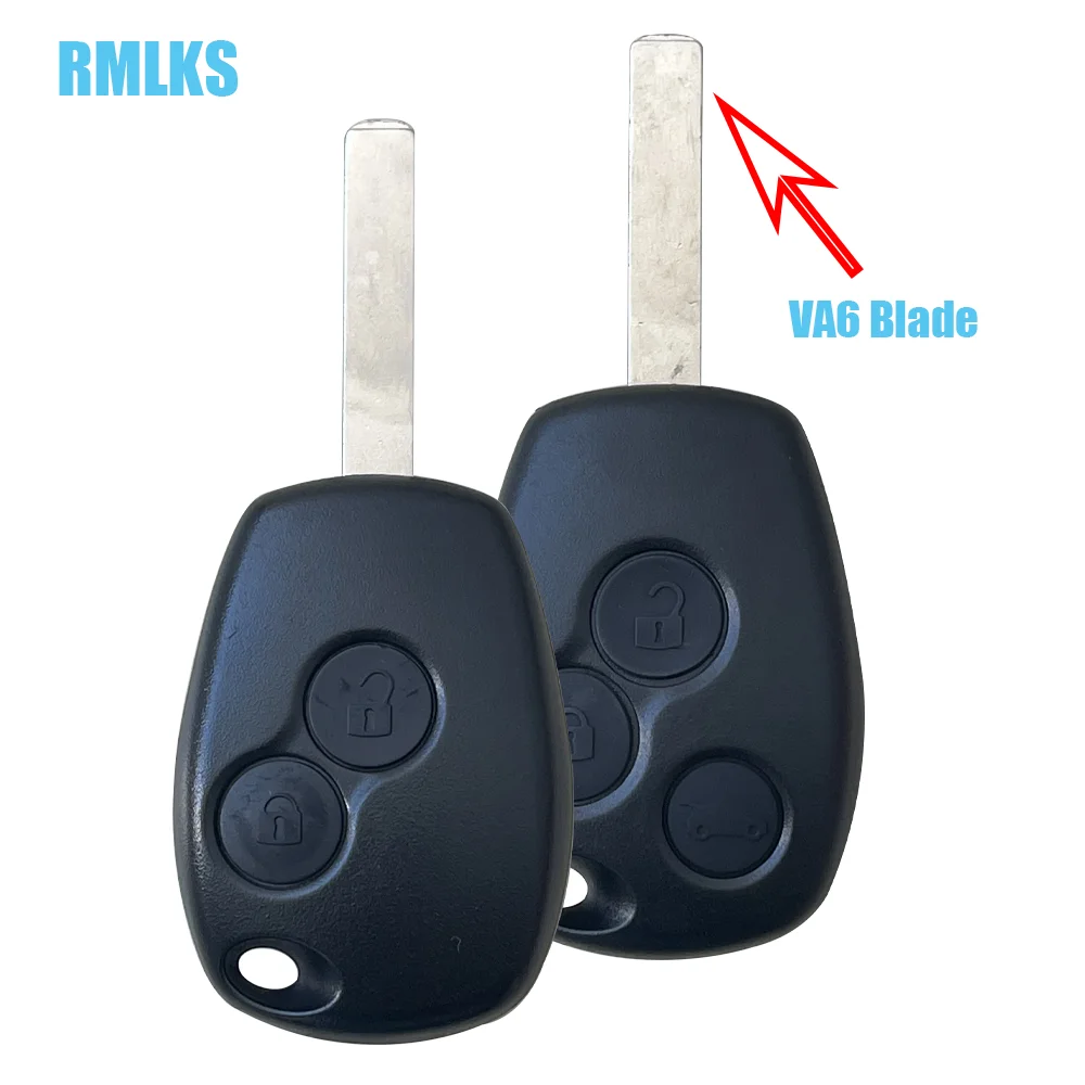 Carcasa de llave remota para coche, funda de llave de alarma con botones para Renault Duster, Clio, DACIA 3, Twingo, Logan, Sandero, Modus, Nissan 2/3