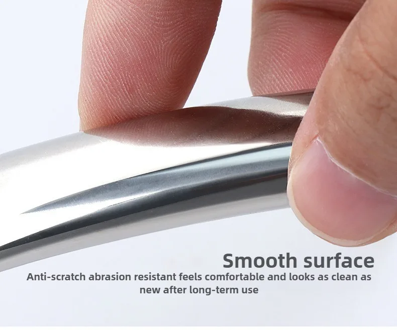2/4/6 Stück Edelstahl-Türgriffe Schrankknöpfe Silber Schubladenknöpfe Küchenschrankgriffe 78mm 95mm 105mm 128mm im antiken Stil – Detail 16