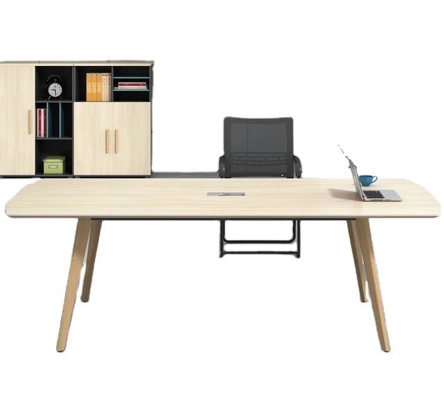 #Modern Design Small Meeting Desk Wood Reception Conference Table For Office Building