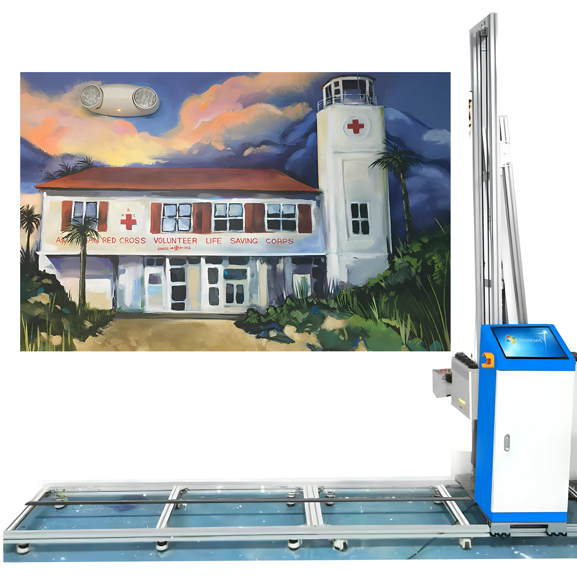 Lixfab Wall Painter Robot Automatic Wall Panel 3d Vertical Mural Printer Printing Machine For Walls