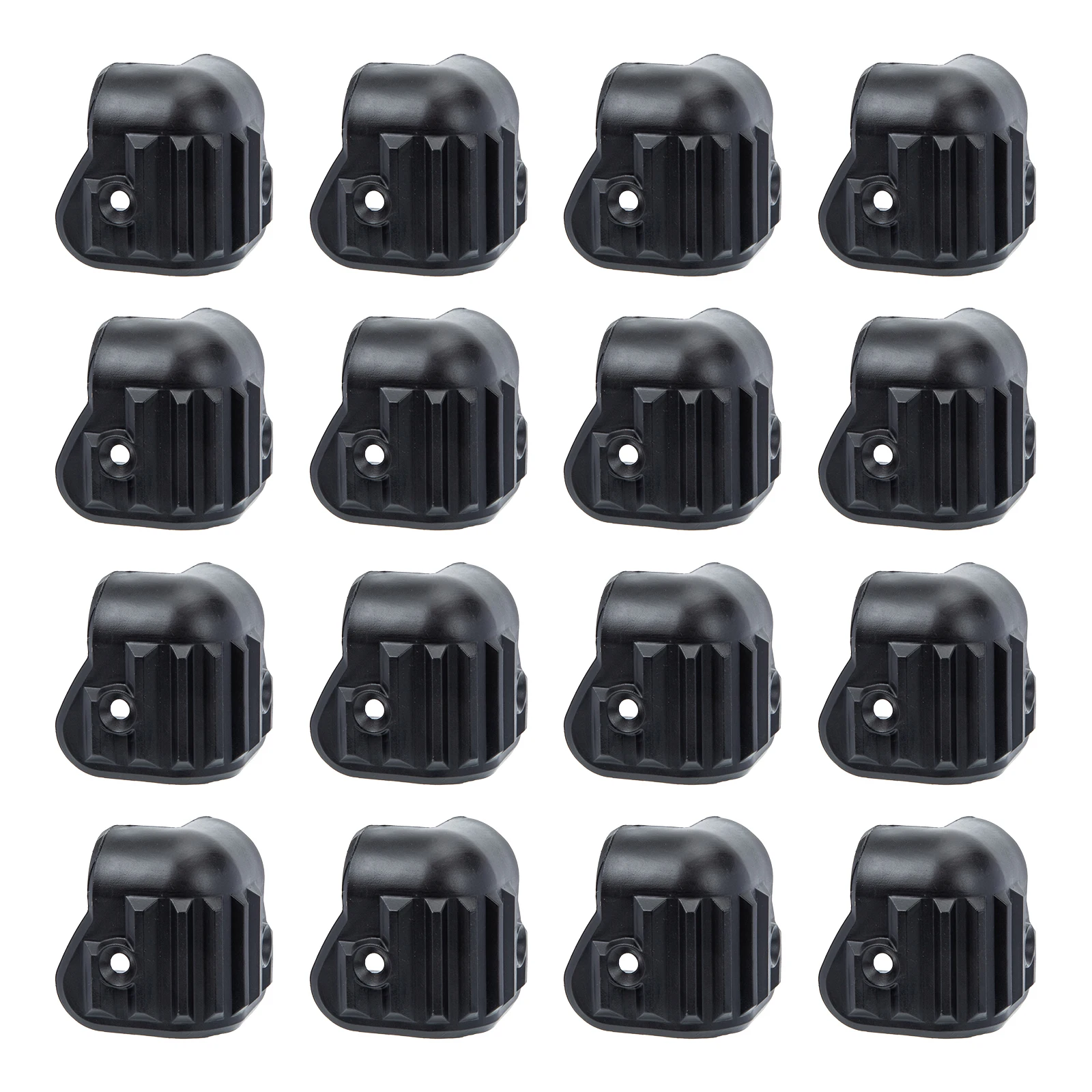 16pcs Speaker Corner Protectors Plastic Anti-Collision Guards For Sound Box Cabinet Furniture Door Panels Wrap Corner Covers