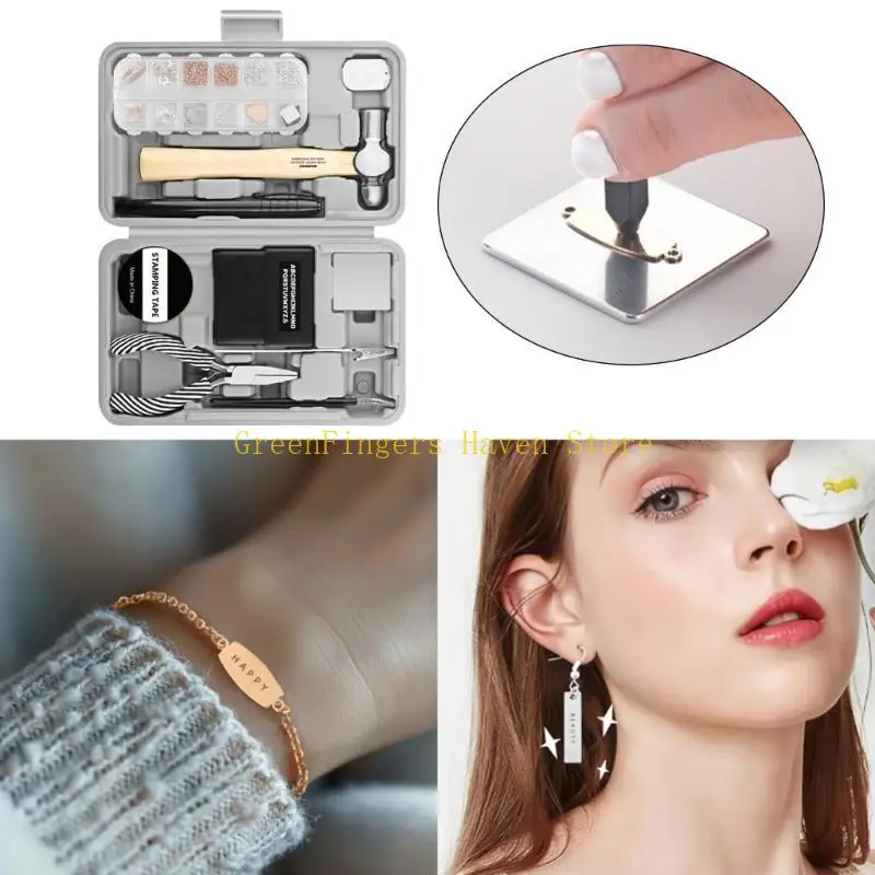 F68D Jewelry Making Supplies Includes Beads Instruction Finding Wire for Bracelet Necklace Earrings Making for Adults