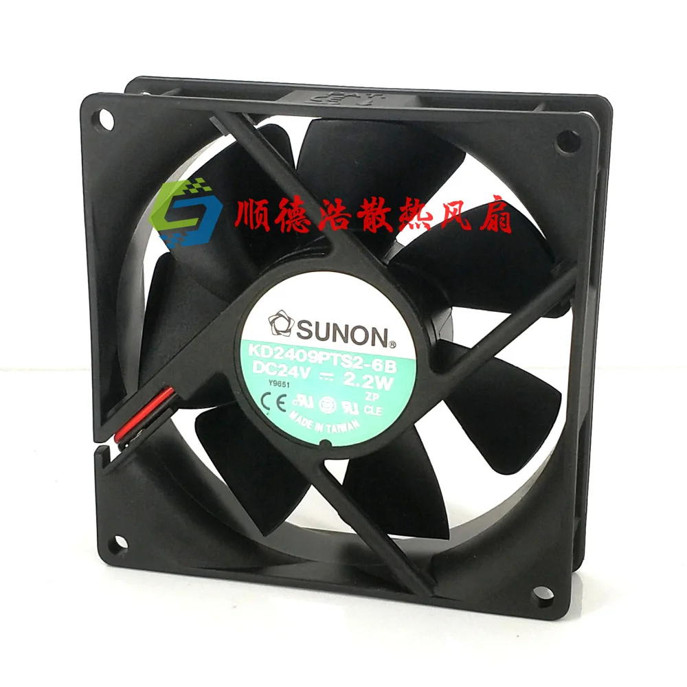 

SUNON KD2409PTS2-6B DC 24V 2.2W 90x90x25mm 2-Wire Server Cooling Fan