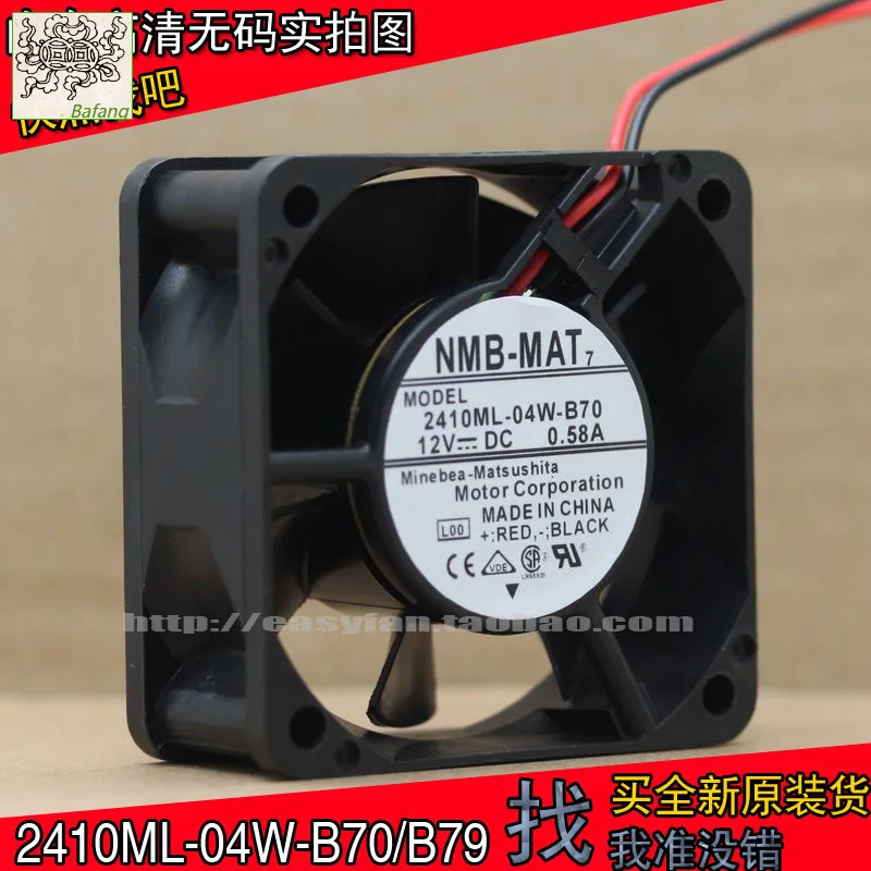 

Jinlingge для NMB-MAT Minebea 2410ML-04W-B70/B79 6025 6 см двойной шарикоподшипник 12 В 0,58 А вентилятор охлаждения с большим объемом воздуха