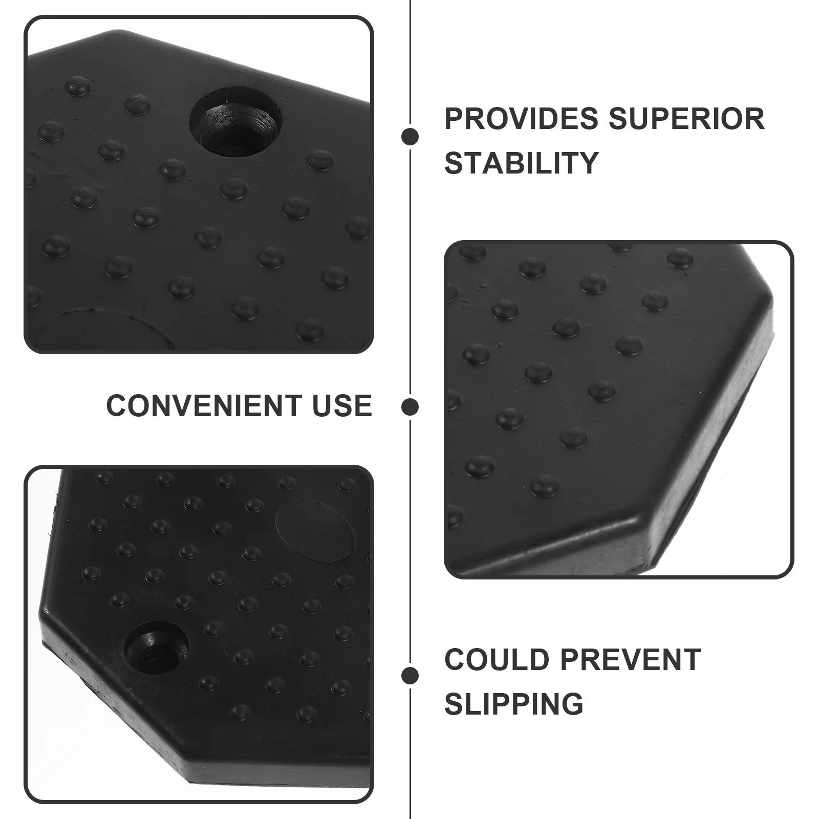 2 Pcs Lift Pad Vehicle Lifts Rubber Jack Stand Rv Accessories Beef Tendon Mat Pads for Pinch Welds Floor Stabilizer