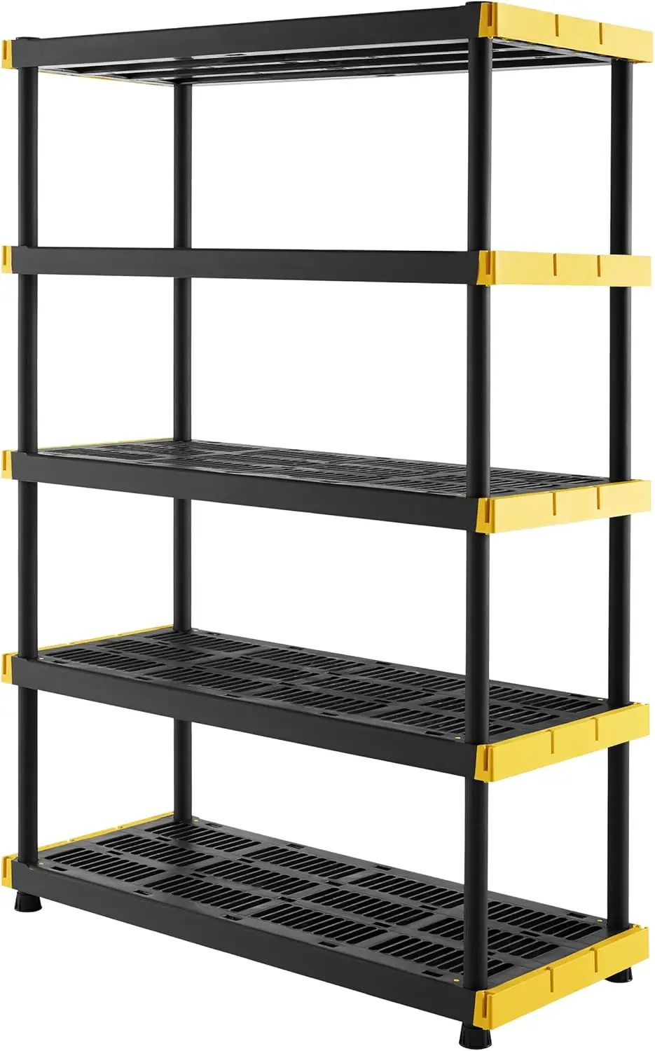 

5-layer heavy-duty plastic storage rack unit, 200 pounds per rack (72 inches high x 48 inches wide x 20 inches deep)