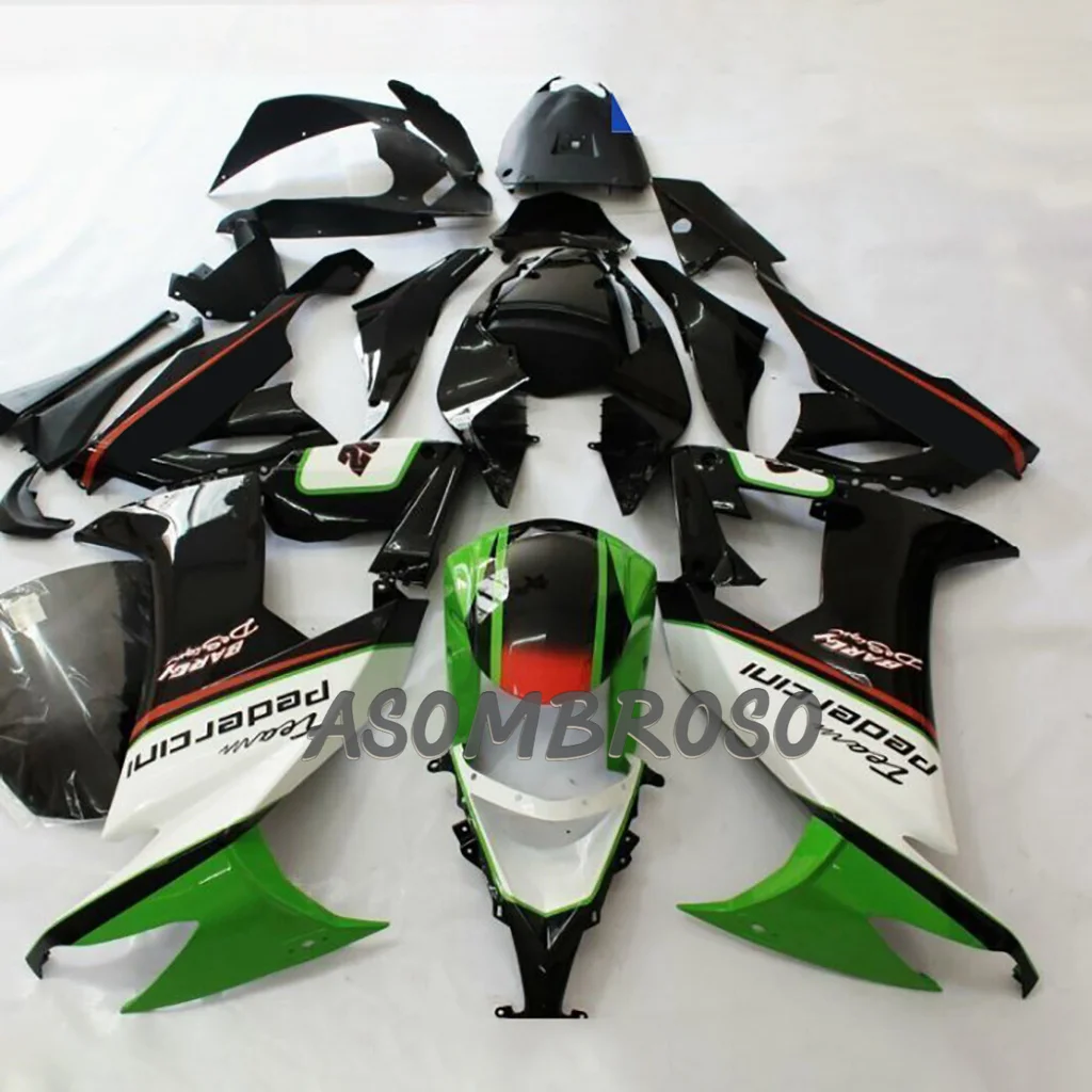 100% Injection Molding Fairings Set for Kawasaki Ninja 2008 2009 2010 ZX10R ZX-10R 08 09 10 ZX 10R Free Custom