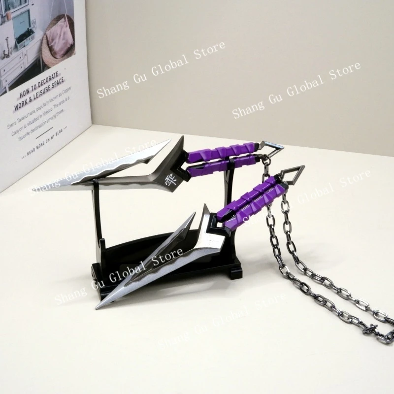 Valorant Kuronami No Yaiba Emparelhamento Arma Modelo, All Metal Knife Toy, Jogo de Espada, Periféricos, Canção Karambit, Ornamento