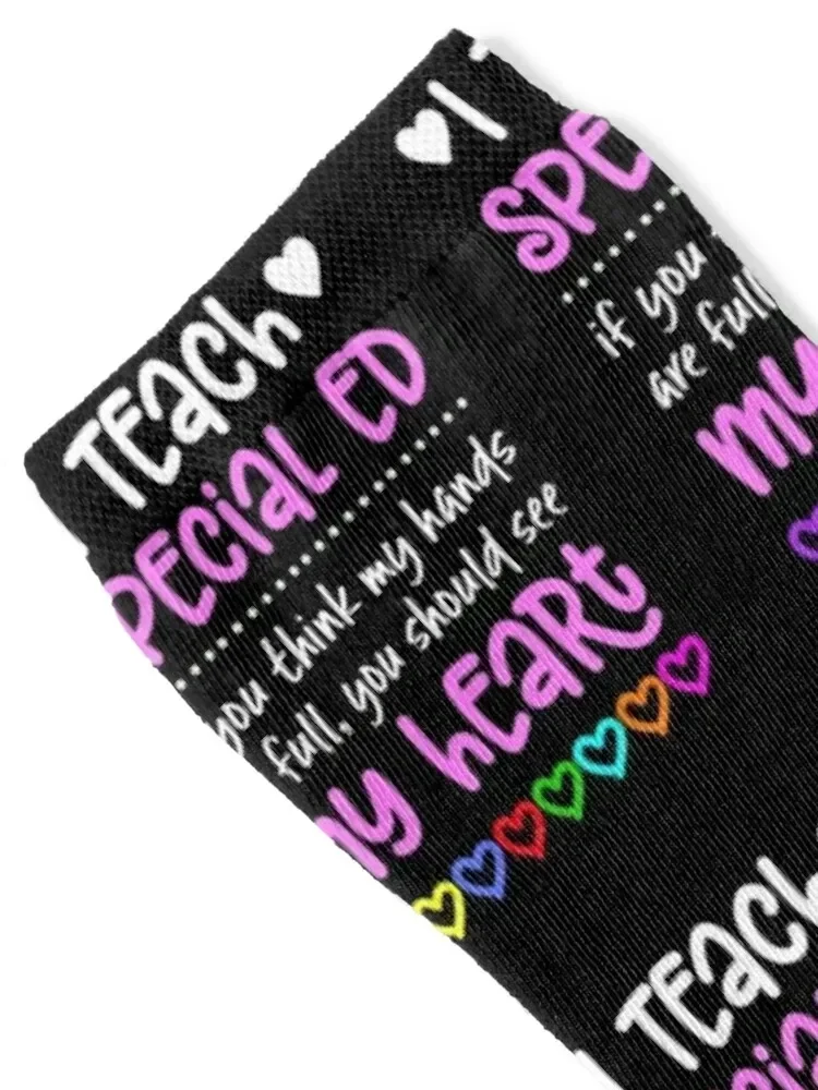 Special Ed Teacher design Gift Hands Full Heart Love Socks luxe funny gifts Man Socks Women's