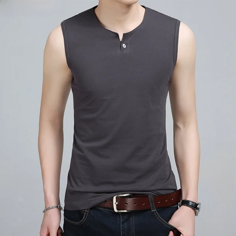 

Мужская летняя облегающая майка из чистого хлопка, тонкая, приталенная, нижнее белье, базовый слой, облегающая, молодежная, спортивная футболка, модная, городская...