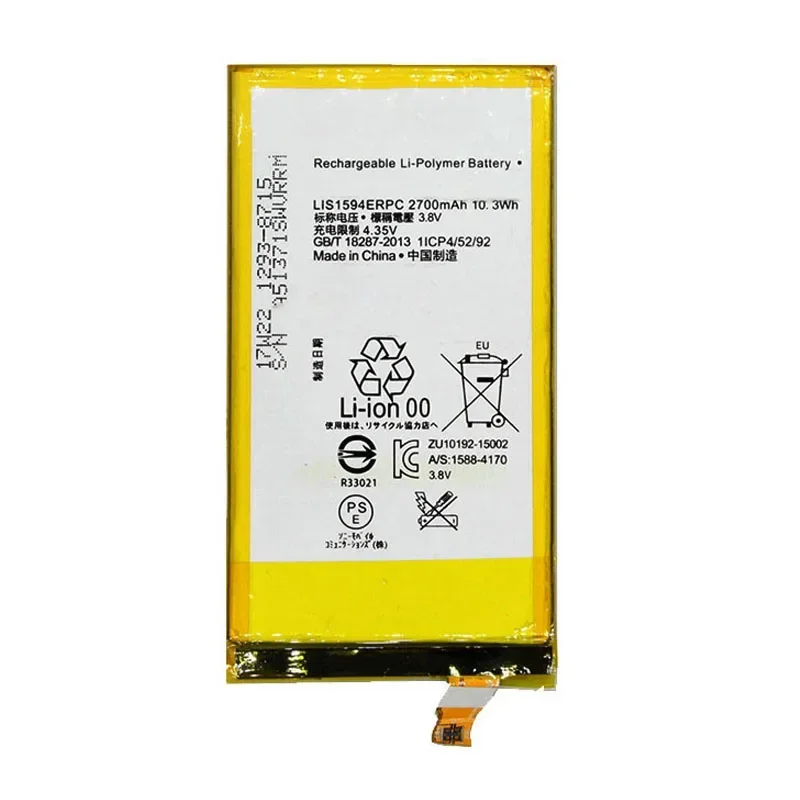 LIS1594ERPC, Battery For SONY Xperia F5321,Z5C,Z5 Mini,E5823, Z5 Compact,Genuine C6,F3216,F3215,F3216Xc,2700mAh