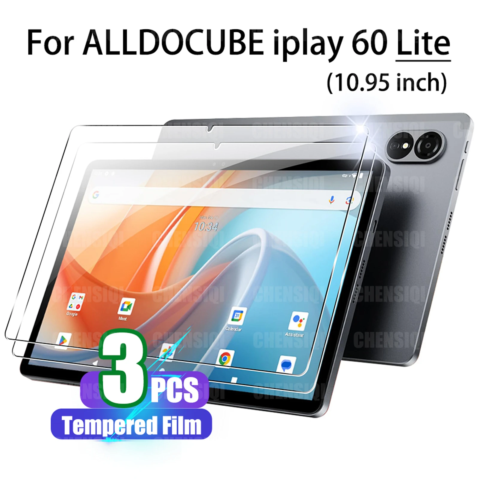 Screen Protector for ALLDOCUBE IPLAY 60 LITE (10.95 inch) 2024 HD 9H Hardness Anti-fall/Anti-scratch Tablet Tempered Glass Film