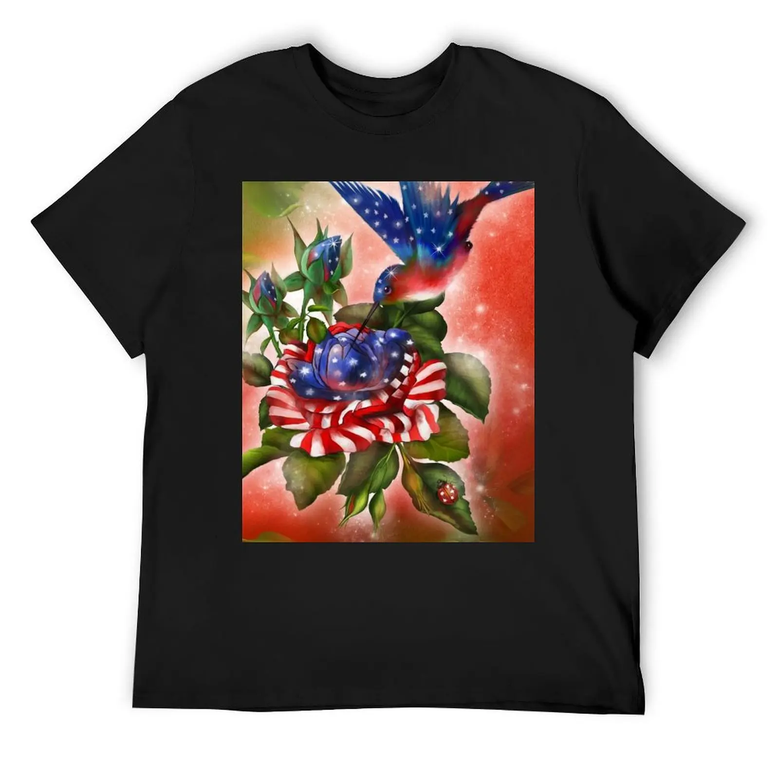 

Star Spangled Hummer T-Shirt summer 2025 hippie clothes new edition Louboutins mens t shirt