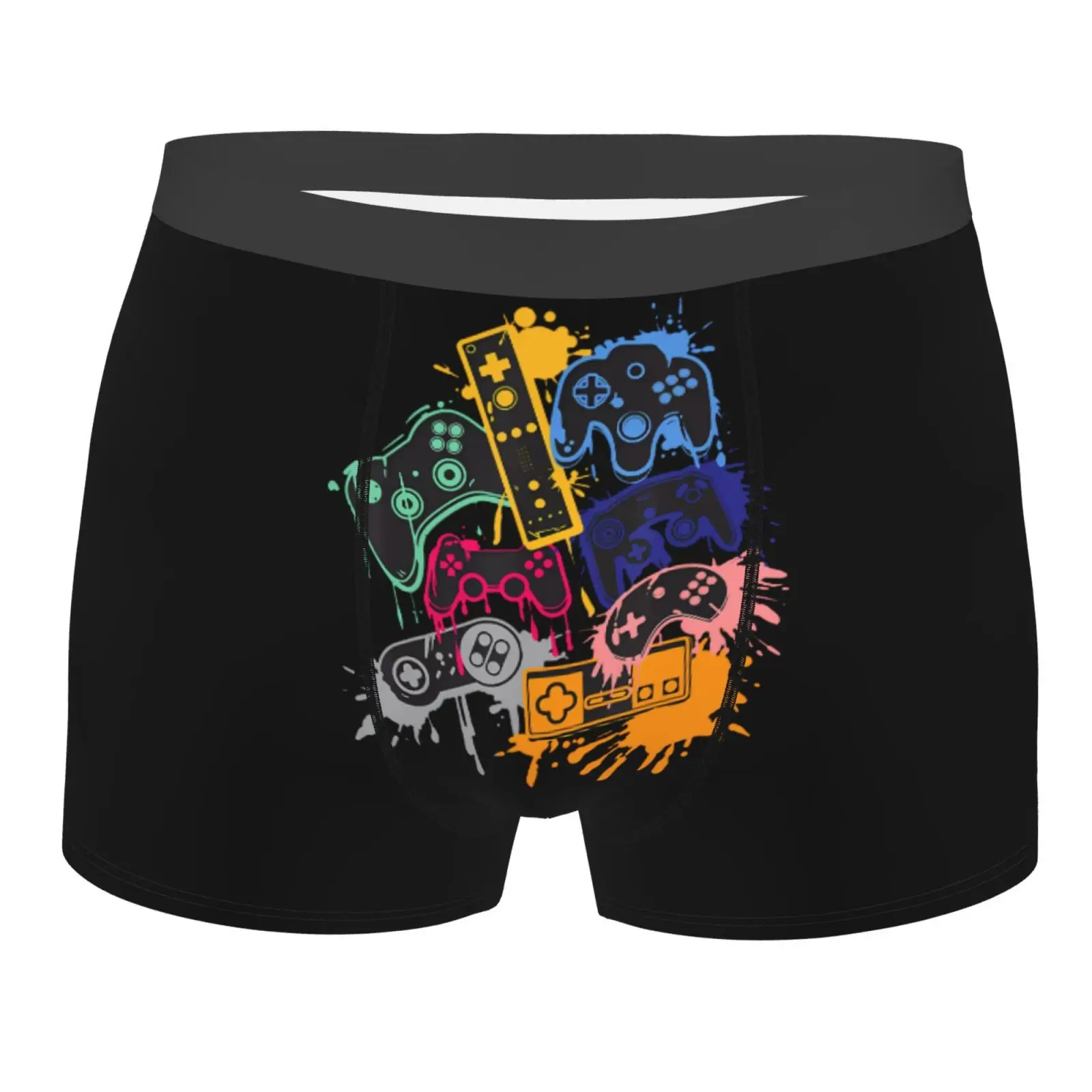 

Control All The Things Video Game Controller Underwear Men Stretch Boxer Briefs Shorts Panties Soft Sexy Underpants For Male