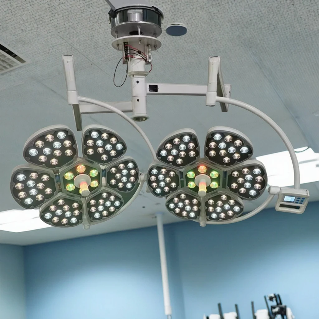 Petals 6 LED Surgical Shadowless Lamp - Adjustable Color . - Dedicated Lighting Equipment For Operating Rooms
