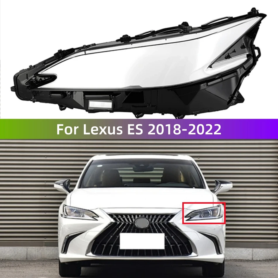 

Для Lexus ES ES200 ES260 ES300 ES350 2018 2019 2020 2021 2022 автомобильные аксессуары прозрачный материал ПК корпус передней фары