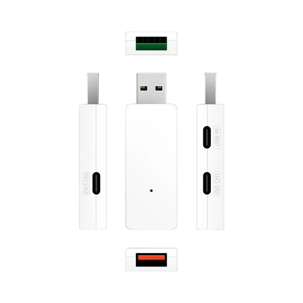 HUB23 USB 2.0 High-Speed Isolator Module 480Mbps Ground Loop Isolation for Industrial Data Acquisition Systems