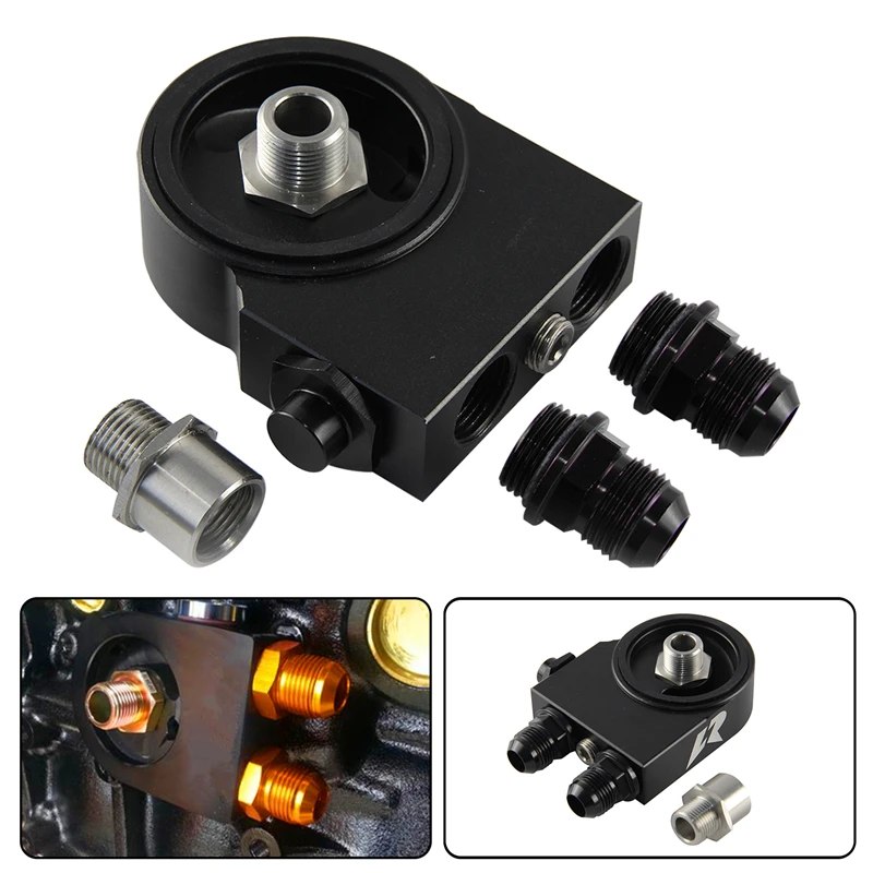 Adapter Oil Cooler Universal LR AN10 Thermostat 85 Degree C Sandwich Plate 85±0.5° 3/4