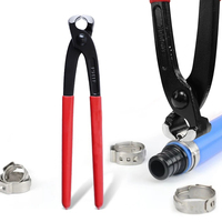 Single Ear Clamp Pliers 8 Inch/200mm Carbon Steel Pincer Crimper Nail Puller for Automotive Repair Hand Tools