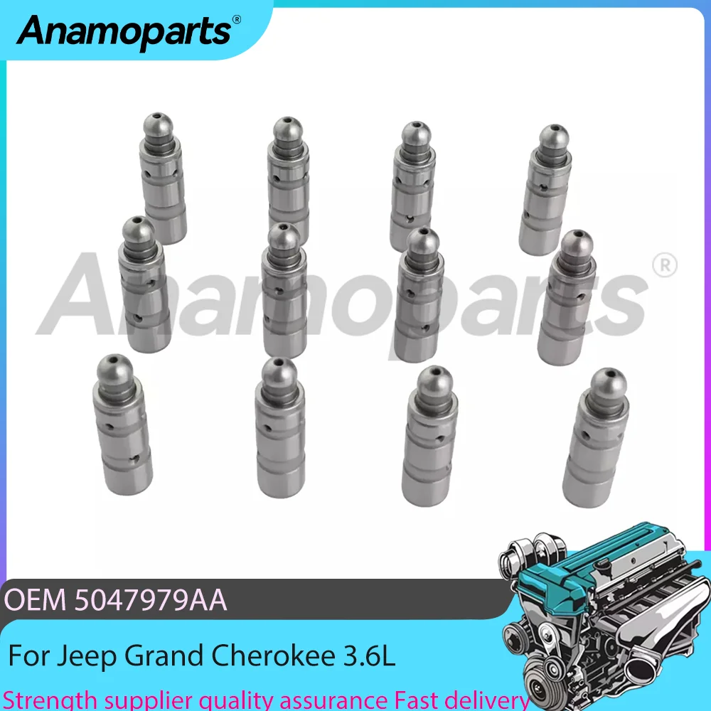 

Engine Parts 12x Lifters Kit Fit 3.6 T L V6 GAS FLEX For Jeep Cherokee Wrangler Chrysler Dodge Charger Ram 1500 ERB 3.6L 16-25