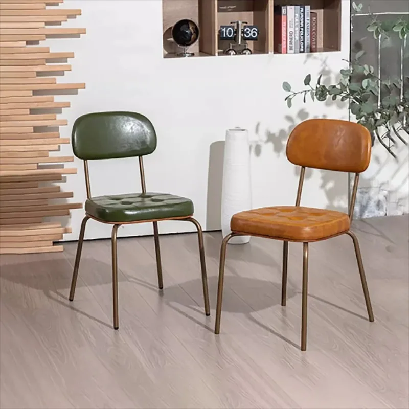 

Set Of 2 Upholstered Dining Chairs Metal Legs Premium Modern Bedroom Dining Chair Mid Century Living Room Chaises Furniture