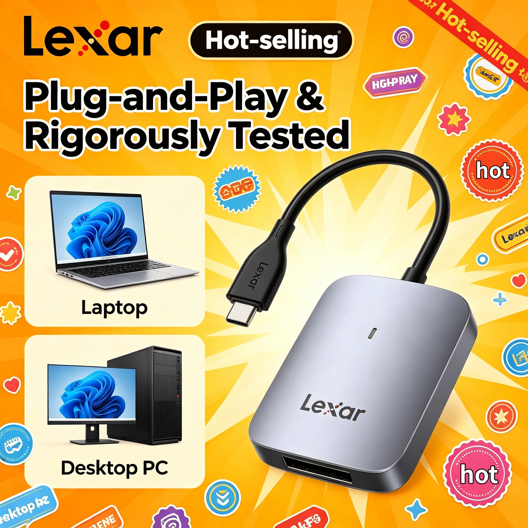 lexar-cfexpress-type-a-card-reader-usb-32-gen-2-10gbps-with-type-c-type-a-connectors-supports-cfe-a-cards-for-fast-offloading