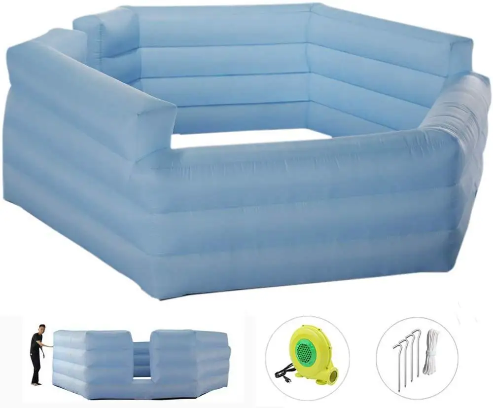 

4.6m(15ft) Inflatable Gaga Ball Pit Gagaball Court Area With Air Blower For Outdoor/indoor Family School Activity