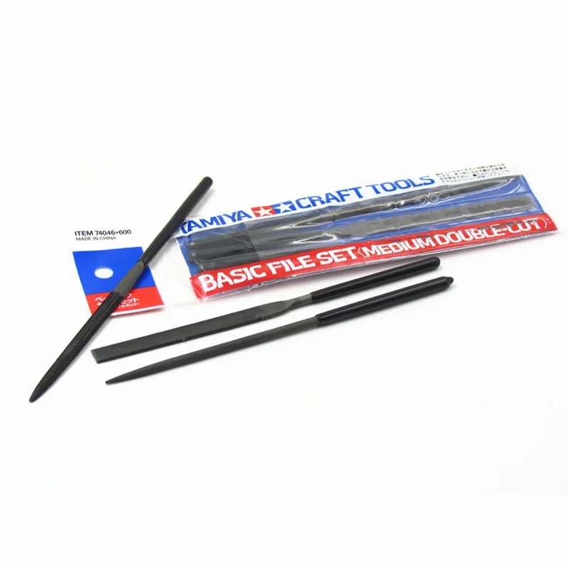 Tamiya 74046 Basic File Set Medium Double Cut PLASTIC MODEL KIT CRAFT TOOLS NEW