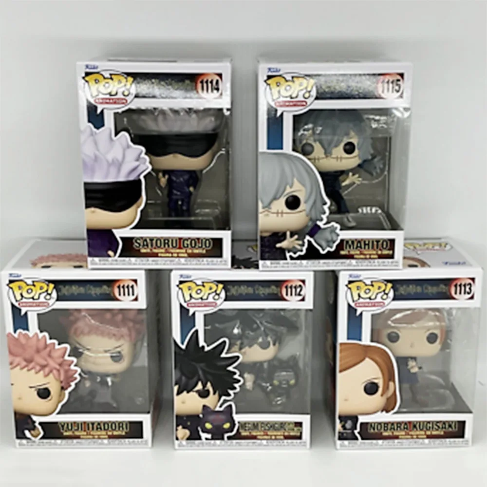 Funko Pop Anime Jujutsu Kaisen Megumi Fushiguro # 1112 Satoru Gojo # 1114 Yuji Itadori # 1163 Figuras de acción de vinilo Juguetes Regalos