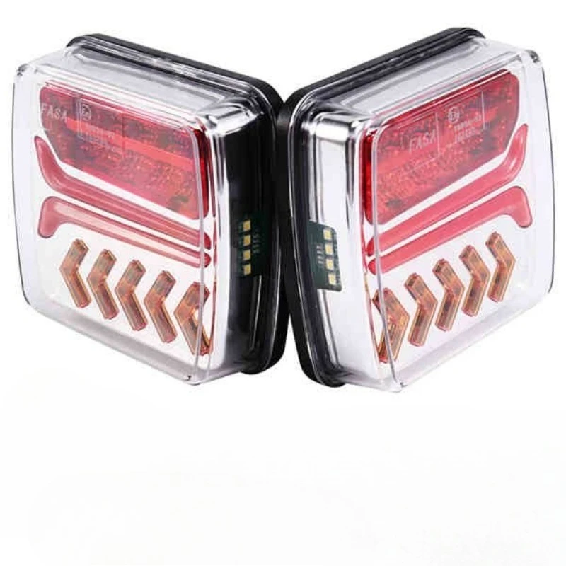 12V 24V Wireless Magnetic LED Trailer Tail Light Waterproof Rear Brake Turn Signal Warning Lamp Safety Tow Light Car Tail Light