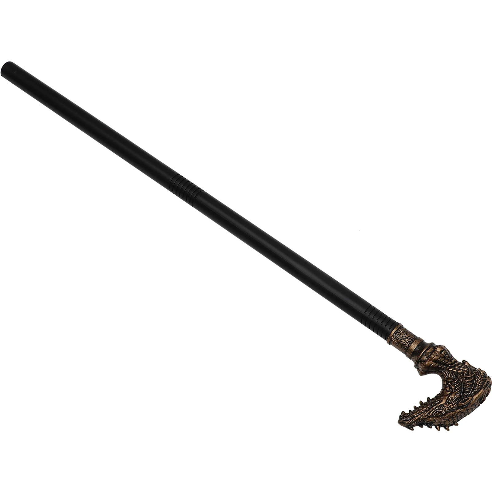 

Dragon Head Scepter Ornament Halloween Walking Cane Prop Plastic Punk Style Decorative Crutch Cosplay Costume Accessory Festive