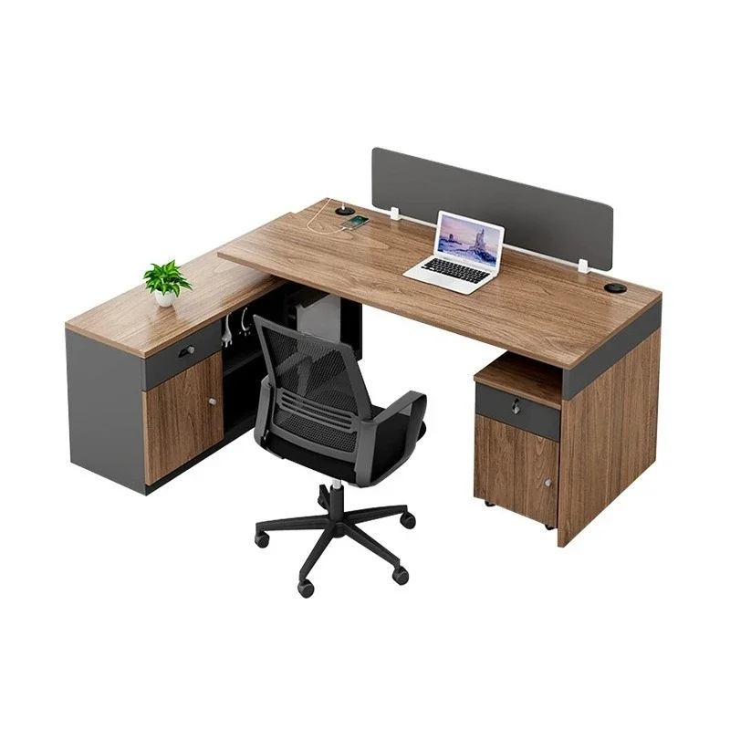 

Modern simplicity, staff desk, office, finance room, single-person desk