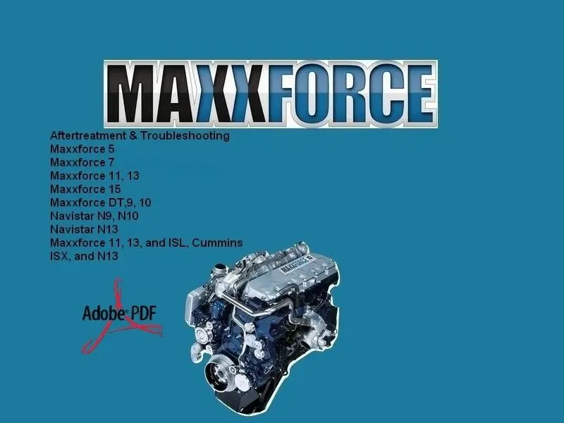 Maxxforce Service Repair Manual Diesel Engines  Full DVD PDF