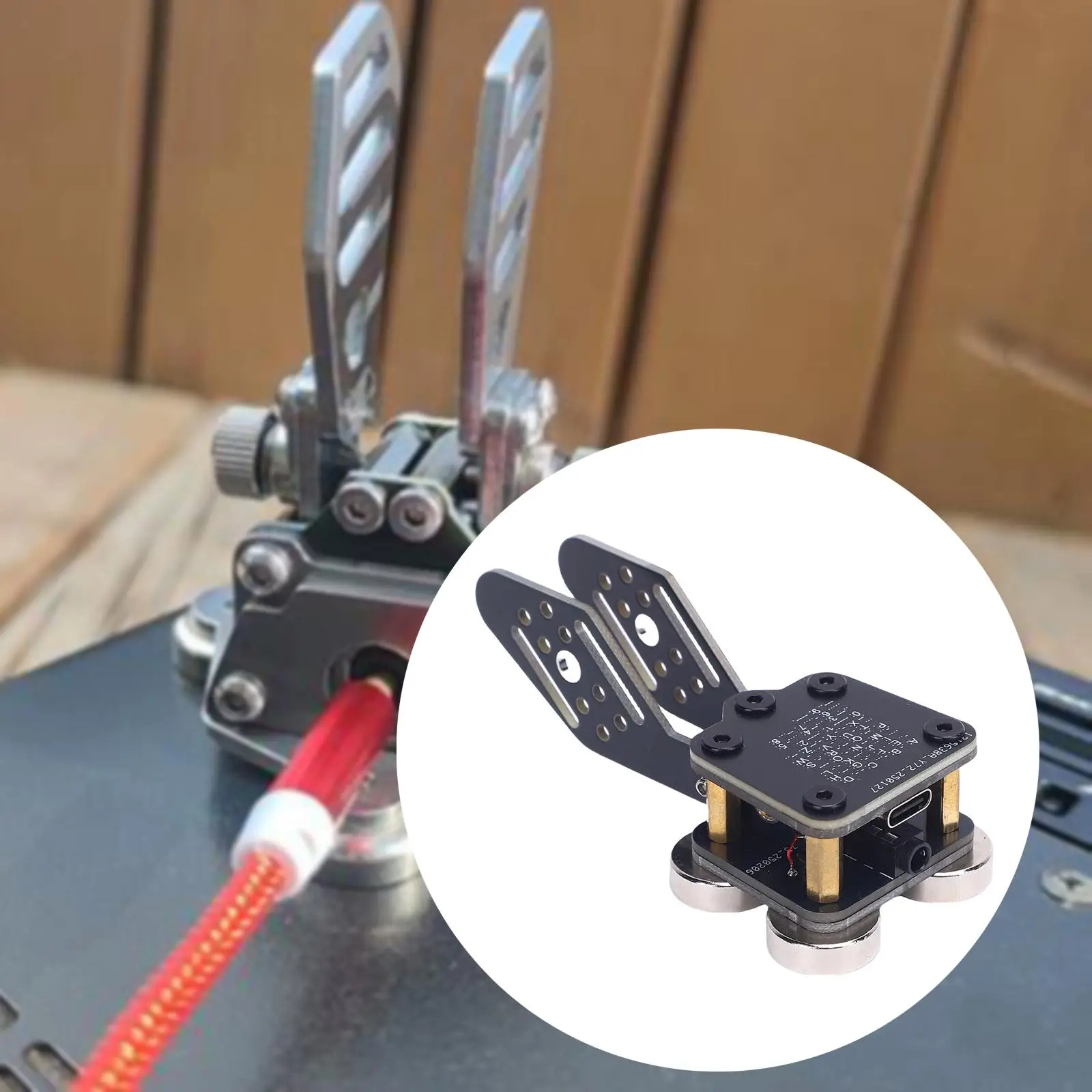 Morse Code Key Magnet Bases Double Paddle 3.5mm Interface Cable for Indoor Outdoor