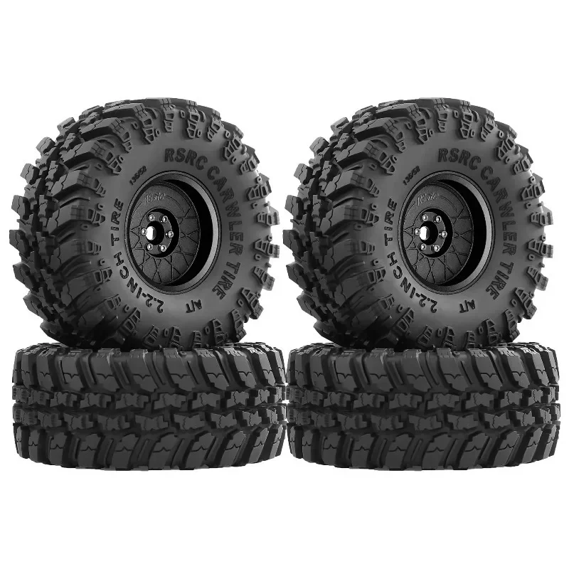 

2.2 RC Crawler Tires and Metal Beadlock Wheels 4PCS for 1/10 1/8 RC Crawler Car SCX10 I II III Pro TRX4 TRX6 Gen7/8 D90