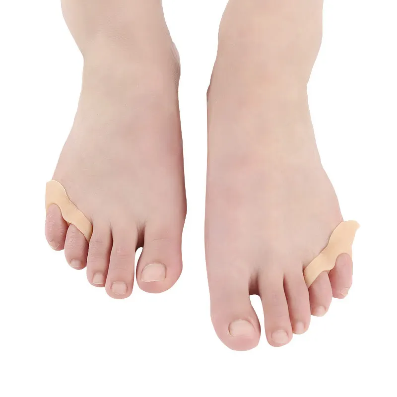 2 Stuks = 1 Paar Siliconen Voeten Zorg Splitter Bunion Corrector Pink Orthopedische Beschermer Gel Hallux Valgus Separators