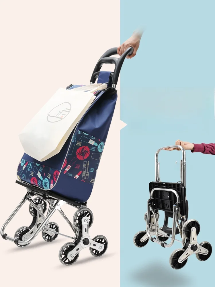 japanese-style-portable-shopping-cart-stair-climbing-small-pulling-car-home-use-foldable-lightweight-hand-pulling-trailer