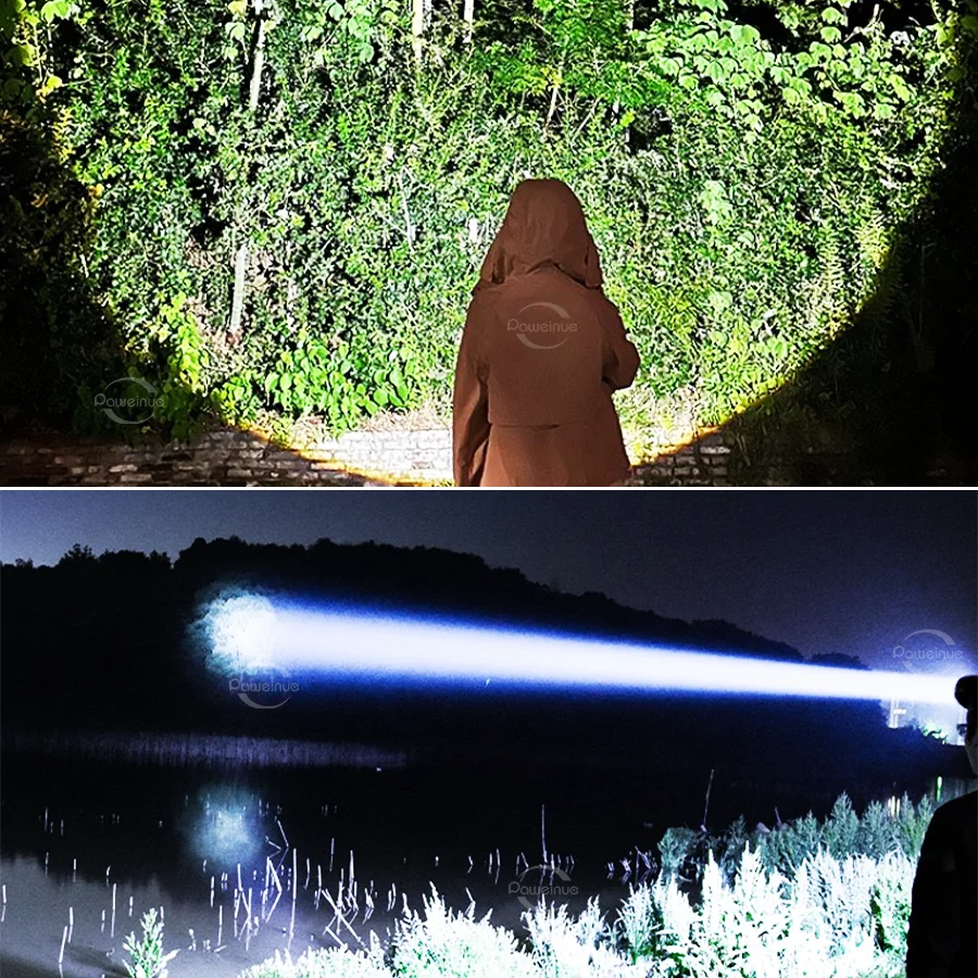 High Power LED Head Light 95000000LM Super Bright Headlamp Long Range Headlight Rechargeable Head Flashlight Camping Fishing