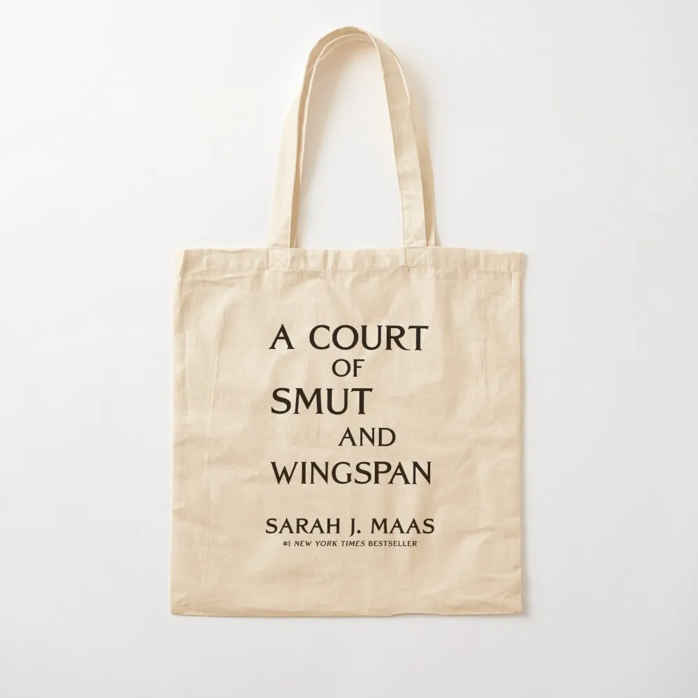 

ACOTAR A Court of Smut and Wingspan White Purple Tote Bag shopper bags for women female bag bag luxury women Canvas Tote