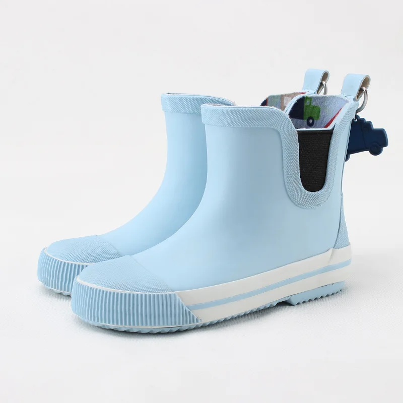 New Boys Girls Rubber Rain Boots Children Waterproof Rainboots Non-slip Wellies Shoes For Kids